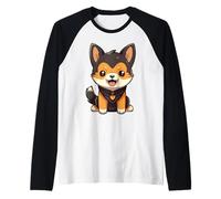 Cute Shiba Inu - Kawaii Dog Style Manche Raglan
