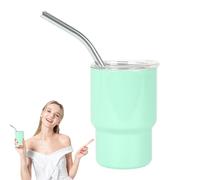 Cute Shot Glasses - 90 ml petites et mignonnes tasses à paille | Bouteilles en acier inoxydable pour café liqueurs whiskey cocktails, accessoires pour fêtes et mariages