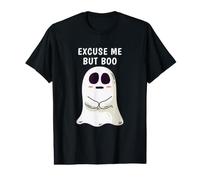 Cute Shy Ghost Halloween Funny Ghost Girl Boo Halloween T-Shirt Graphique avec Valeur