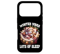 Cute Sleeping Cat for Christmas Lover Cozy Winter Kitten Mom Coque pour iPhone 17 Pro