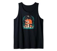 Cute Sleeping Fox Moon Landscape Nature Wild Forest Red Fox Débardeur