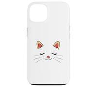 Cute Sleepy Cat Face Adorable Feline Kitty Lover Coque pour iPhone 13