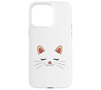 Cute Sleepy Cat Face Adorable Feline Kitty Lover Coque pour iPhone 15 Pro Max