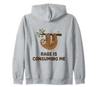 Cute Sloth Rage me Consume Un mème ironique Amusant Sweat à Capuche