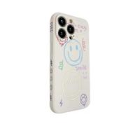Cute Smile Face Simple Painting Phone Case for iPhone 14 Pro Side Print Special Slim Smooth Cover for iPhone 14Pro 6.1"