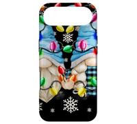 Cute Snowflake Pattern and Christmas GNOME Christmas Lights Coque pour iPhone Air