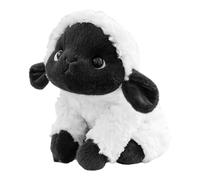 Cute Soft Doll, Plush Lamb Stuffed Animal, 7.09x5.91x9.06 Inch Cuddly Toy with Black Face, Soft PP Cotton Filling, Whimsical Sheep Character with Classic Style, Nursery Accessory for Bedroom Playroom