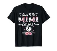 Cute Soon to Be Mimi est 2027 Fleur Fête des Mères T-Shirt