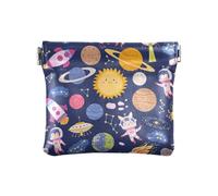 Cute Space Petit porte-monnaie en cuir pour femme Bleu layette Organisateur de bijoux pour femme, Cute Space Baby Blue, 1 Size, Accessoire de voyage