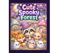 Cute Spooky Forest: A Kawaii Halloween Coloring Book