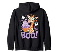 Cute Spooky Funny Halloween Giraffe Ghost Boo Sweat à Capuche