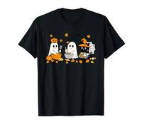 Cute Spooky Ghost Baking Fall Vibes Mom Women Girls T-Shirt
