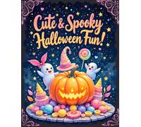 Cute & Spooky Halloween Fun Coloring Book | 73 Pages | 8.5 x 11 Inches | Full-Color Inspiration + Coloring Pages for Kids & Adults