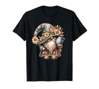 Cute Spring Easter Decor for Women Floral Easter GNOME T-Shirt