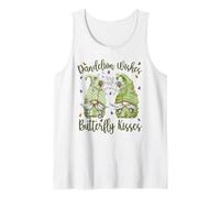 Cute Spring Flower GNOME Dandelion Wishes Butterfly Kisses Débardeur