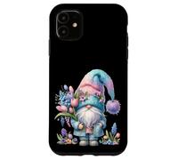 Cute Spring GNOME for Women with Hello Spring Tulip Flowers Coque pour iPhone 11
