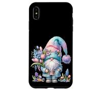 Cute Spring GNOME for Women with Hello Spring Tulip Flowers Coque pour iPhone XS Max
