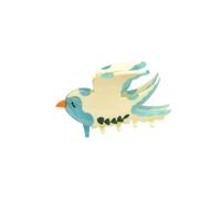 Cute Spring Swallow Series Acetate Hair Claw