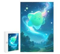 Cute Star in Polar Lights - Puzzle À Exposer, 1000 PCS, Décoration Intérieure De Saison, pour Se Détendre À La Maison sans Écran