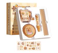 Cute Stationery Kit de papeterie esthétique à thème dessin animé pour, récompenses de classe avec aiguiseur de crayon, nettoyant sous vide électrique, effaceur, crayons pour