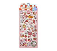 Cute Stickers for Kids - Cute Mini Raised 3D Relief Decal,Portable Small Animal Decal | for Water Cups Wall stickers allow effortGuitars Suitcases Luggage Notebook Envelop Glasses Tablet Planner