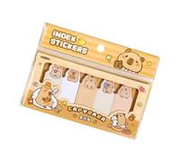 Cute Sticky Notes - Animal Cartoon Bookmarks for Journals and Notebooks | Self-Adhesive Capybara Designs for Adult Women Men Boys Girls Textbook Workbook Planning and Organizing Daily Tasks