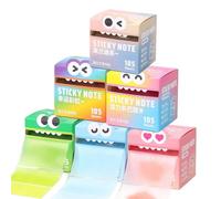 Cute Sticky Notes - Transparent Glitter Memo Pads For School Office | Auto-adhésifs Memo Pads Stick Securely to Desks, Planners, And Textbooks without Damaging Pages or Leaving.