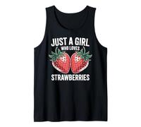 Cute Strawberry Girl Just a Girl Who Loves Strawberries Débardeur