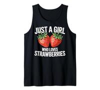 Cute Strawberry Girl Just a Girl Who Loves Strawberries Débardeur