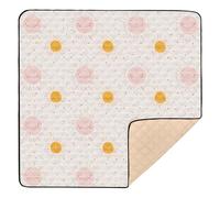 Cute Sun Grand tapis de jeu élégant pour bébé pour intérieur et extérieur confortable pour bébés et tout-petits, 127 x 127 cm