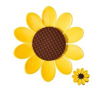 Cute Sunflower Clips, Magnetic Bag Sealer, 2.7x2.7 inches Snack Gripper with Strong Spring, Decorative 3D Fridge Magnet, Vibrant Floral Clamp with Petal Design, Kitchen Tool for Bread Biscuits