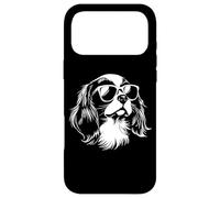 Cute Sunglasses Logo Black Cavalier King Charles Spaniel Dog Coque pour iPhone 17 Pro Max