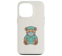 Cute Surgical Nurse Teddy Bear Student Operating Room Staff Coque pour iPhone 13 Pro