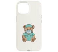 Cute Surgical Nurse Teddy Bear Student Operating Room Staff Coque pour iPhone 15