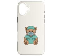 Cute Surgical Nurse Teddy Bear Student Operating Room Staff Coque pour iPhone 16 Plus