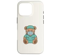 Cute Surgical Nurse Teddy Bear Student Operating Room Staff Coque pour iPhone 16 Pro