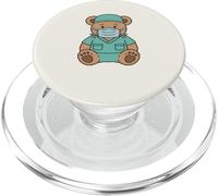 Cute Surgical Nurse Teddy Bear Student Operating Room Staff PopSockets PopGrip pour MagSafe