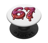 Cute Sweet 67 Drip Heart Candy Squad Bestie PopSockets PopGrip Adhésif