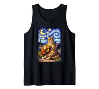 Cute Tabby Cat Playing Guitar Whimsical Art Music Camping Débardeur