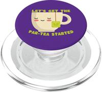 Cute Tea Lover Lets Get The par-Tea Started Citation PopSockets PopGrip pour MagSafe