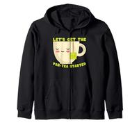 Cute Tea Lover Lets Get The par-Tea Started Citation Sweat à Capuche