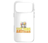 Cute Tea Time Anytime Floral Tea Lover Teacup Groovy Flowers Coque pour iPhone 17 Pro Max