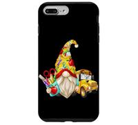 Cute Teacher GNOME with Big Yellow Bus for School Bus Driver Coque pour iPhone 7 Plus/8 Plus