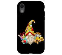 Cute Teacher GNOME with Big Yellow Bus for School Bus Driver Coque pour iPhone XR