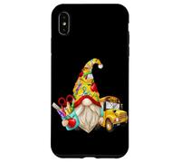 Cute Teacher GNOME with Big Yellow Bus for School Bus Driver Coque pour iPhone XS Max