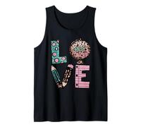 Cute Teacher Graphic for Women and Worlds Best Teacher Mom Débardeur