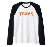 Cute Tennessee Mom | Classic TN Orange Vintage Varsity Print Manche Raglan