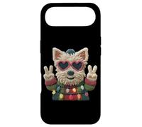 Cute Terrier Peace Sign Heart Lunettes de Soleil Hiver Graphique Coque pour iPhone Air