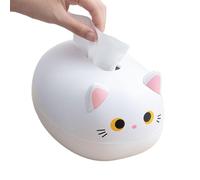Cute Tissue Box - 8.7x6.3 * 5.1inches Creative Cat Pattern Napkin Storage Box | Desktop Toilet Paper Holder for Living Room, Kitchen, Bathroom, Office, Bedroom and Dining Room