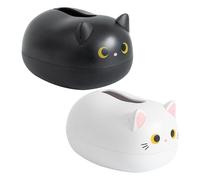 Cute Tissue Dispenser,22x16x13cm Cute Cat Shape Desktop Toilet Paper
